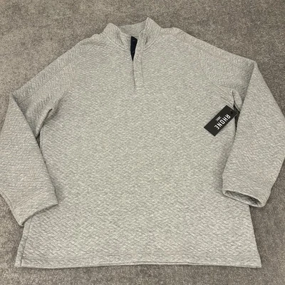 Pullover Rhone Para Hombres XL Gris Jaspeado Fin de Semana Acolchado Tapeta a Presión Cremallera Lateral NUEVO Foto 1 de 4