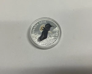 Moneda de plata pura 2014 $20 Soaring Bald Eagle - Imagen 1 de 2