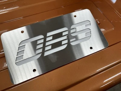 Engineered Vintage OBS Ford Chevy GMC SS CHEVROLET Brushed custom license plate - Image 1 of 4