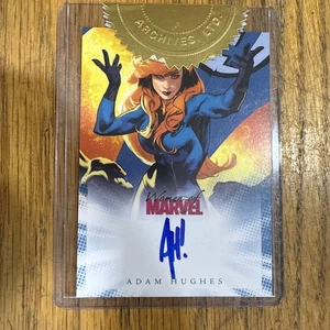 WOMEN OF MARVEL ADAM HUGHES CASE TOPPER AUTOGRAPH CARD 2008 Rittenhouse - Picture 1 of 19