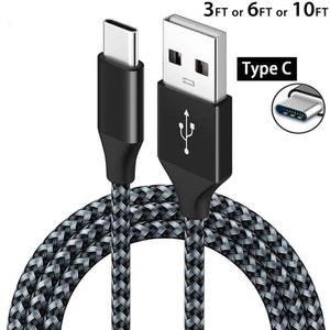 USB Cable Type C Cord Fast Charger For Samsung Galaxy S9 S10 S20 Note 9 10 20 - Picture 1 of 7