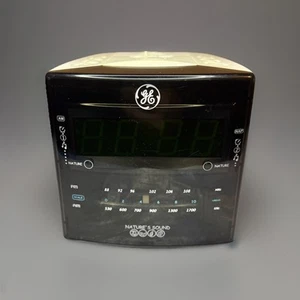 GE Clock Radio AM/FM Nature Sound Machine Model 7-4809A Vtg. Tested Works Great - Picture 1 of 7