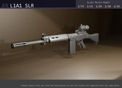 L1A1 FN FAL Self Loading Rifle - 1/35, 1/32, 1/24, 1/18, 1/16 resin model - Image 1 of 4