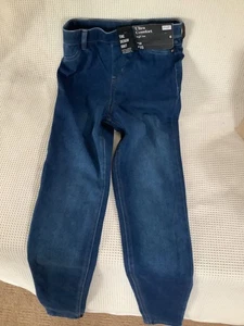 LADIES TESCO F & F DARK BLUE HIGH RISE ULTRA COMFORT JEGGINGS SIZE 6 BNWT - Picture 1 of 6