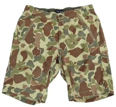 Five Four Hombres Camuflado Pantalones Cortos o Traje de Baño 33 "Moderno" Halcón Verde Marrón Cordón Foto 1 de 3