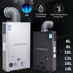 GASDurchlauferhitzer Propan LPG Warmwasserbereiter Wasserspeicher Boiler 6L-20L - Bild 1 von 33