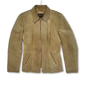 WALTER - Women's Vintage 80s Leather Jacket - Lightweight - Size 40 (S/M) - Rare - Picture 1 of 10