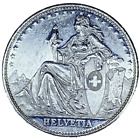 1987 Schweiz 1oz Matterhorn 0,999 Silber Piedfort 32 mm Münze Helvetia Vintage