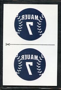 2013 Panini Triple Play Baseball Tattoos - #5 - Joe Mauer - Minnesota Twins
