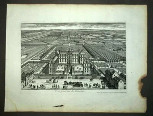CHATEAU DE LA ROCHEFOUCAULD ou LIANCOURT par Perelle gravure originale 1675 - Imagen 1 de 2