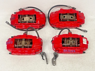⭐JUEGO DE 4 PINZAS DE FRENO TESLA MODELO S F+R BREMBO SPORT ROJO OEM LOTE 2428 2012-2016 Foto 1 de 4