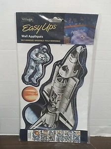 Astronaut Space Wall Stickers Pack Of 36 Stickers Village Easy Ups NEW Kids - Picture 1 of 12