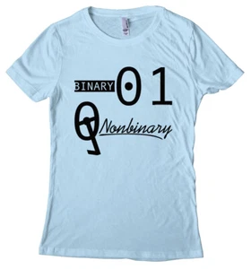 Camiseta para mujer Nonbinary vs Binary - Genderqueer - Imagen 1 de 8