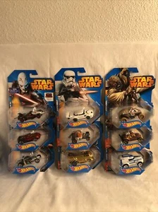 Hot Wheels Star Wars Darth Maul  Metal Car Disney New Mattel Toys 2014  Lot of 9 - Picture 1 of 13