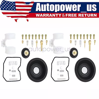 Kit de reparación de carburador diafragma flotador Fit Kawasaki EX250 F Ninja 250R 1998-2005 Foto 1 de 4