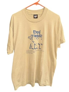 Excel Through Art Vintage 80’s Shirt *Fast Ship* Screen Stars Best - Bild 1 von 4