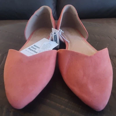 Old Navy Shoes Women's Desert Rose D'Orsay Pink Suede Slip On Casual - Size 9 - Image 1 of 4