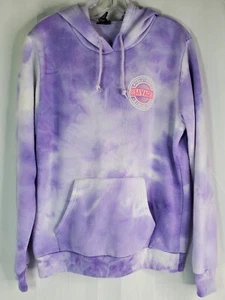 Rue21 Gr. M Batik lila & weiß Savage Since 99 Logo Kapuzen Tasche Sweatshirt - Bild 1 von 11