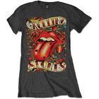 Ladies The Rolling Stones Tongue & Stars Official Tee T-Shirt Womens