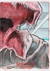 Tarjeta de boceto de Stranger Things al revés, Brad Hudson 1/1 - Imagen 1 de 2