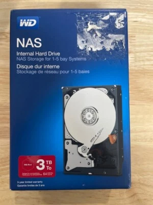 WESTERN DIGITAL RED 3TB NAS HARD DRIVE SATA 6.0GB/S 3.5" (E13002151) - Image 1 of 4