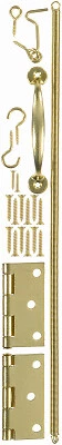 Wood Screen Door Hardware Set Brass -VS10BR