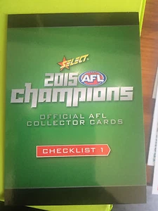 2015 Select Champions - 1 - Checklist #1 - Picture 1 of 1