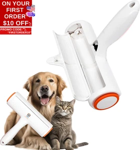 Roller Pet Hair Remover and Reusable Lint Roller - Cat and Dog Hair Remover for - Picture 1 of 12