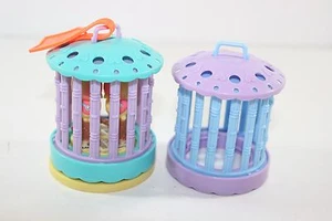 Lote de Colección Accesorios Littlest Pet Shop 1993 Centro de Cuidado Agapornis Aqua Jaula Púrpura - Imagen 1 de 5