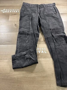 Pantalones de vestir de pana Haggar para hombre 36X30 marrón recto calce clásico - Imagen 1 de 11