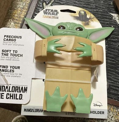 New Disney Baby Yoda The Child Mandalorian Flexi Phone Holder & Stand - Image 1 of 3