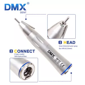 Manipolo Dentale 1:1 Fibra Ottica Dritto Bassa Velocità Chirurgico Esterno DMXDENT - Foto 1 di 4
