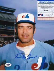 TIM MCCARVER MONTREAL EXPOS PSA AUTHENTICATED ACTION SIGNED 8x10 - Picture 1 of 1