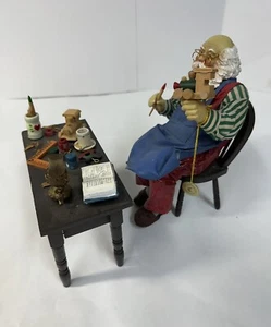 Rare VTG 1989 Clothtique Original by Possible Dreams Santa At Work Bench - Picture 1 of 12