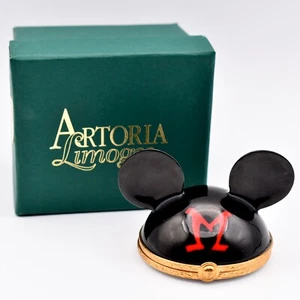Caja de Porcelana RARA Orejas de Mickey Mouse Disney Limoges de Artoria - Imagen 1 de 7
