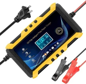 Car Battery Motorcycle Charger12V 6A Smart Maintainer Trickle Agm/Gel RV ATV - Picture 1 of 12
