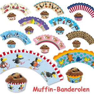 12 Cupcake Wrapper - Geburtstag Party Kindergeburtstag Muffinförmchen Muffin Set - Bild 1 von 20