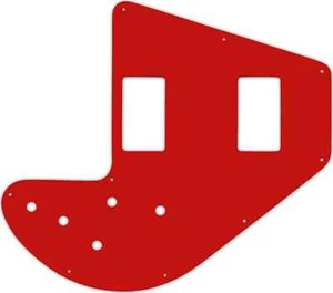WD Custom Pickguard For Gibson 1975-1983 Ripper Bass #07S Red Solid - Picture 1 of 1