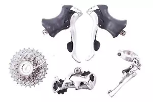USED Shimano Tiagra 3x9 speed mini Road Triple Groupset ST, RD, FD, 12-27t CS - Picture 1 of 10