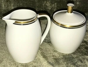 Vtg Belcrest Creamer & Covered Sugar Bowl Set Royal Bavarian Fine China Germany - Bild 1 von 10