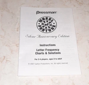 2007 Wheel Of Fortune Silver Anniversary Edition Game Replacement Piece - Picture 1 of 2