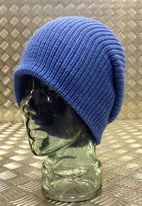 Cappello berretto/cappello orologio/cappello lana blu cielo/azzurro lavorato a maglia - taglia unica NUOVO - Foto 1 di 9