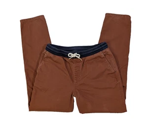 Men's Vans Pants Pull On Drawstring Straight Leg Brown Size S - Picture 1 of 10