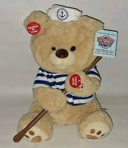 Cuddle Barn Animated Musical Row Your Boat Bailey 11" Teddy Bear RARE NEW NWT - Picture 1 of 17