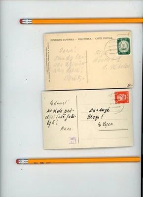 2 capas antigas de selos, cartões postais fotográficos da Letônia - Imagem 1 de 2