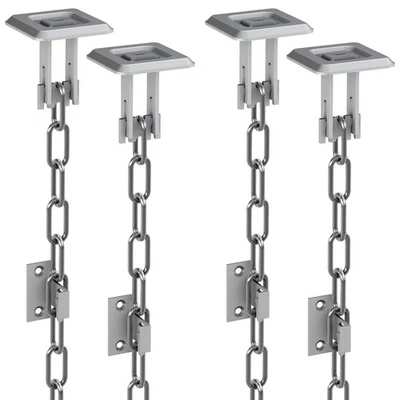 BASI® 2 x Gitterrostsicherung GS70 Einbruch Sicherung Lichtschacht Kette Keller - Bild 1 von 4