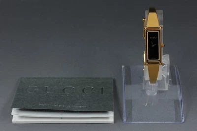 Reloj elegante brazalete dorado GUCCI 1500 1997 [Exc+5 papeles] JAPÓN vintage Foto 1 de 4