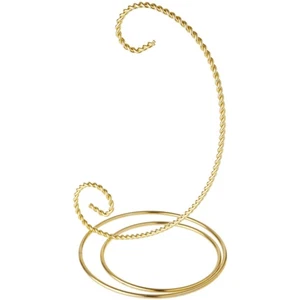 Bard's Scroll goldfarbener Ornamentständer, klein, 7,5" Höhe x 4,5" Breite x 4,5" Tiefe - Bild 1 von 5