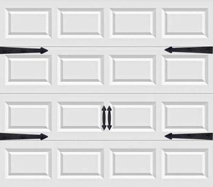 Merhoff & Larkin Magnetic Garage Door Handles | Decorative Faux Hinges Hardwa... - Picture 1 of 7