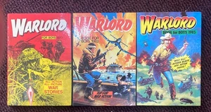 HARDBACK RARE ANNUAL BOOKS (WARLORD BOOK FOR BOYS ANNUALS) 1977/82/83 - VGC - Picture 1 of 2